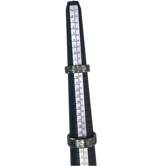 His and Hers Tungsten Carbide Celtic Dragon Bands - Picture 10 of 11